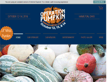 Tablet Screenshot of operation-pumpkin.org